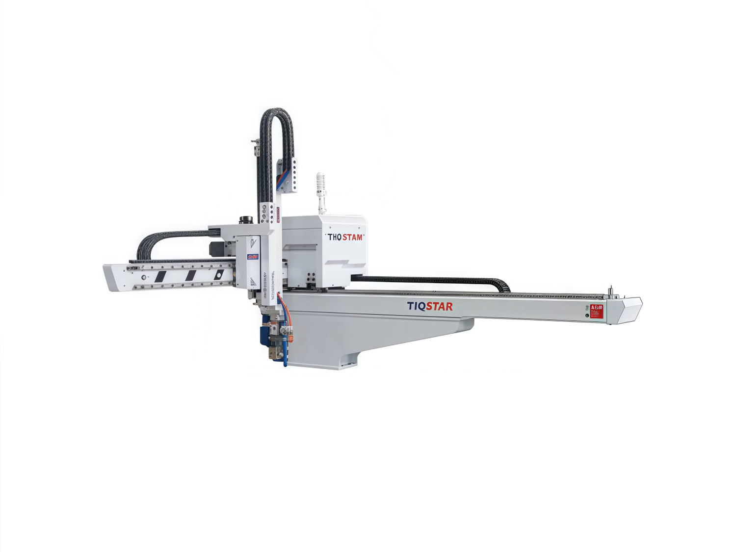 弘讯科技：公司目前涉及到机器人整机产品主要有注塑专用机械手