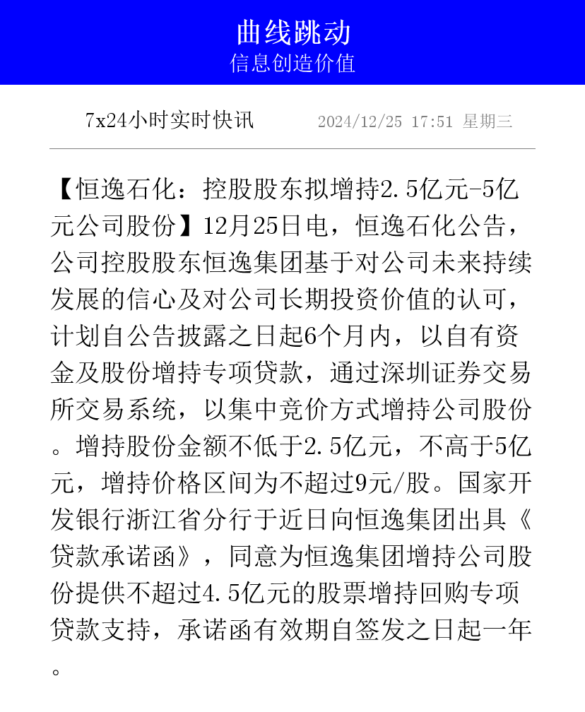 恒逸石化：根据Platts数据截至6月12日新加坡市场汽油裂解价差约为1103元桶