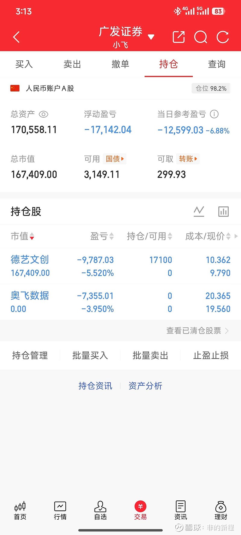 德艺文创：目前公司股票不属于转融通标的证券