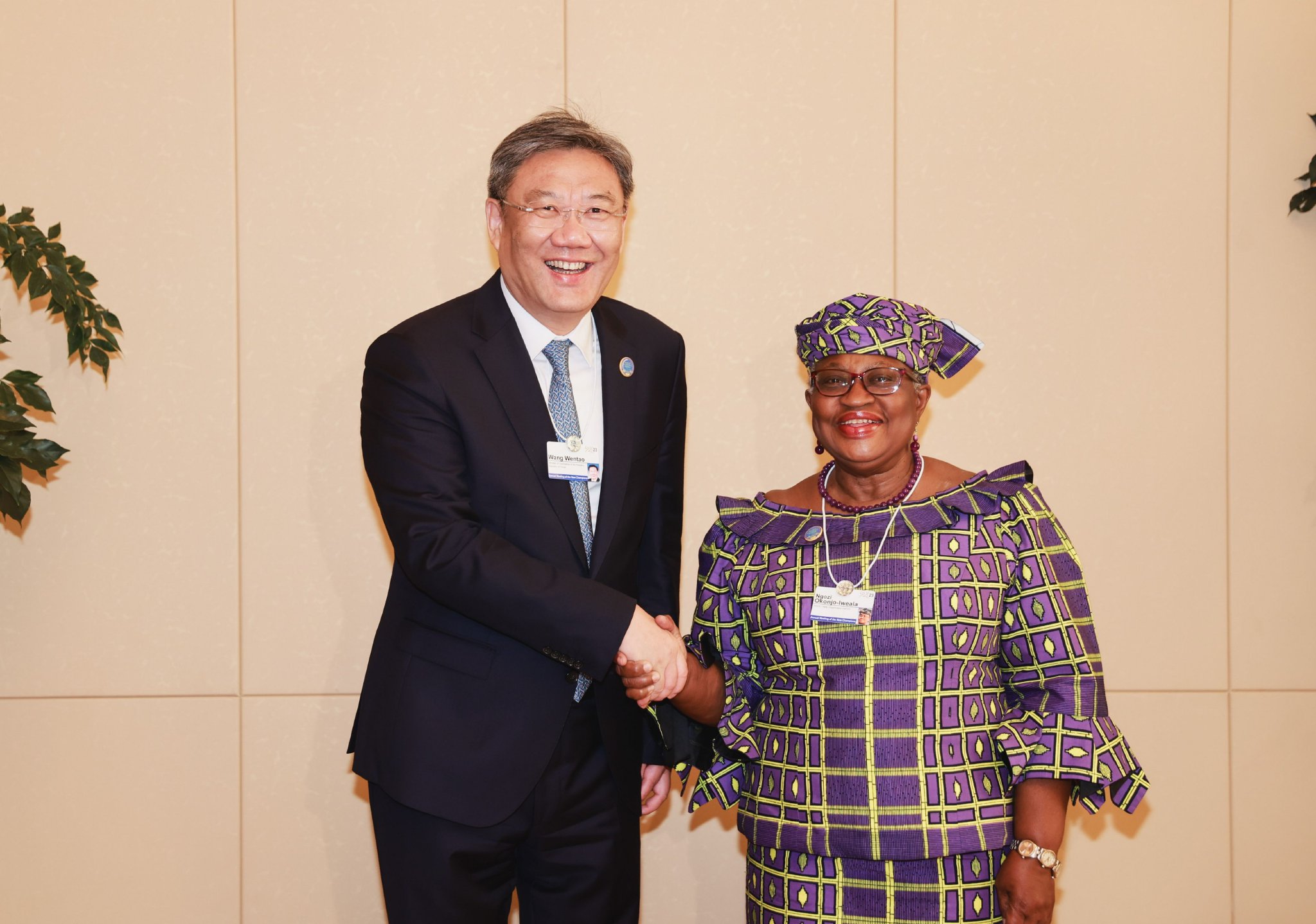 王文涛部长会见美国超威半导体公司董事会主席兼首席执行官苏姿丰